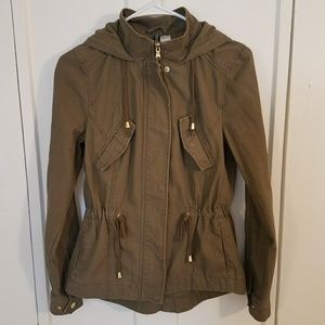 Lightweight Khaki Green Utility Jacket